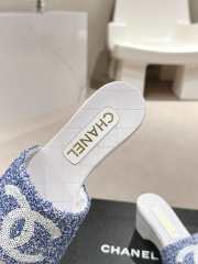 Uubags | Chanel Wedge Sandals Blue - 6