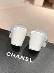 Uubags | Chanel Wedge Sandals Blue - 3