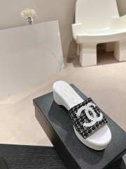 Uubags | Chanel Wedge Sandals Black - 5