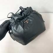 Uubags | Prada tote bag 1BG541 black lambskin leather 24x25x11cm - 4