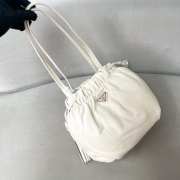 Uubags | Prada tote bag 1BG541 white lambskin leather 24x25x11cm - 1