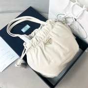 Uubags | Prada tote bag 1BG541 white lambskin leather 24x25x11cm - 6