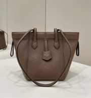 Uubags | Fendi Origami brown leather mini bag that can be transformed 18.5x15x15cm - 1