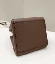 Uubags | Fendi Origami brown leather mini bag that can be transformed 18.5x15x15cm - 2