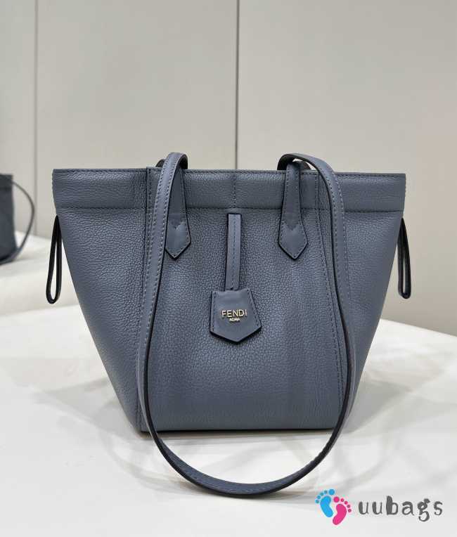 Uubags | Fendi Origami blue leather mini bag that can be transformed 18.5x15x15cm - 1