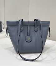 Uubags | Fendi Origami blue leather mini bag that can be transformed 18.5x15x15cm - 1