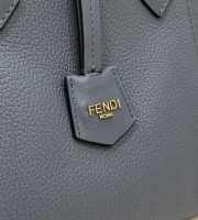 Uubags | Fendi Origami blue leather mini bag that can be transformed 18.5x15x15cm - 3