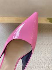 Uubags | Gucci Rosso Ancora pink patent leather slingback pump - 5