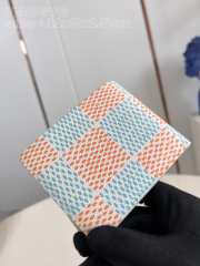 Uubags | Louis Vuitton N40676 Multiple Wallet Blue/Orange 11x9x1.5cm  - 5