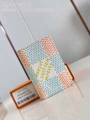 Uubags | Louis Vuitton N40678 Pocket Organizer Blue/Orange 7.5x11.1x1cm - 1