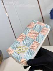 Uubags | Louis Vuitton N40675 Zippy Vertical Wallet Blue/Orange 10x20x2cm - 2