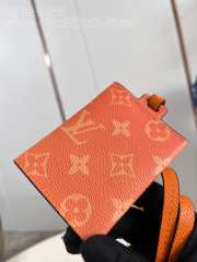 Uubags | Louis Vuitton M83153 New Card Holder Necklace In Orange 7.6x10x0.5cm - 5