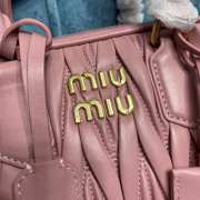 Uubags | Miu Miu Arcadie matelassé nappa leather bag in pink 19x13x6cm - 6