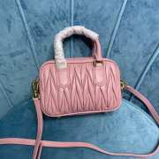 Uubags | Miu Miu Arcadie matelassé nappa leather bag in pink 19x13x6cm - 2