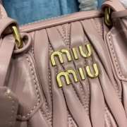 Uubags | Miu Miu Arcadie matelassé nappa leather bag in light pink 19x13x6cm - 6