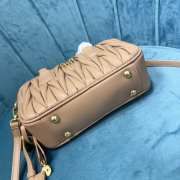 Uubags | Miu Miu Arcadie matelassé nappa leather bag in sand beige 19x13x6cm - 3