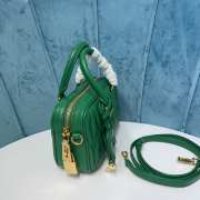 Uubags | Miu Miu Arcadie matelassé nappa leather bag in green 19x13x6cm - 6