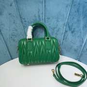 Uubags | Miu Miu Arcadie matelassé nappa leather bag in green 19x13x6cm - 5