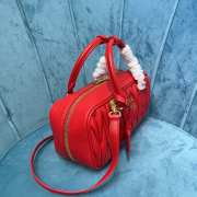 Uubags | Miu Miu Arcadie matelassé nappa leather bag in red 27x12x9cm - 6