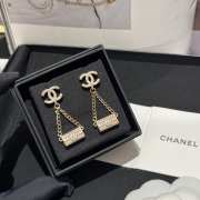 Uubags | Chanel Flap Bag Drop Earrings Gold - 1