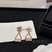 Uubags | Chanel Flap Bag Drop Earrings Gold - 4