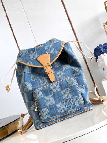 Uubags | Louis Vuitton M46683 Montsouris Denim Backpack 32x40x19cm