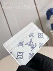 Uubags | Louis Vuitton M31060 Porte Cartes Double Card Wallet In White 11x7x1.5cm - 3