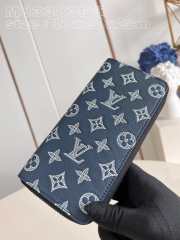 Uubags | Louis Vuitton M83381 Zippy Vertical Wallet In Blue Navy 10x20x2cm - 4