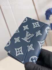 Uubags | Louis Vuitton M83377 Pocket Organizer In Blue Navy 7.5x11.1x1cm - 6