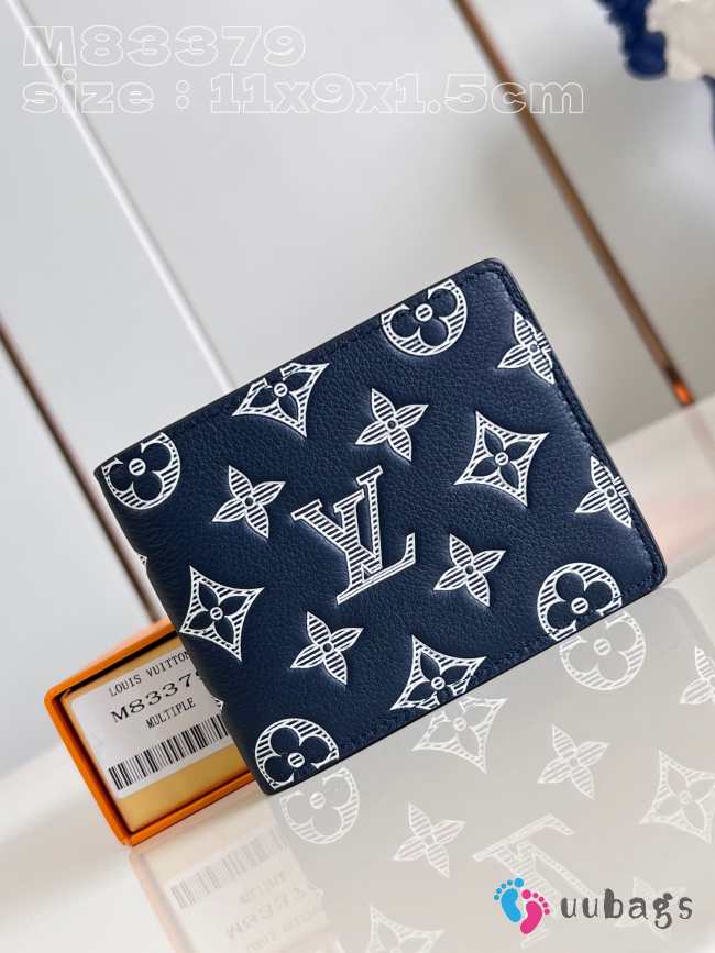 Uubags | Louis Vuitton M83380 Multiple Wallet In Blue Navy 11.5x9x1.5cm - 1