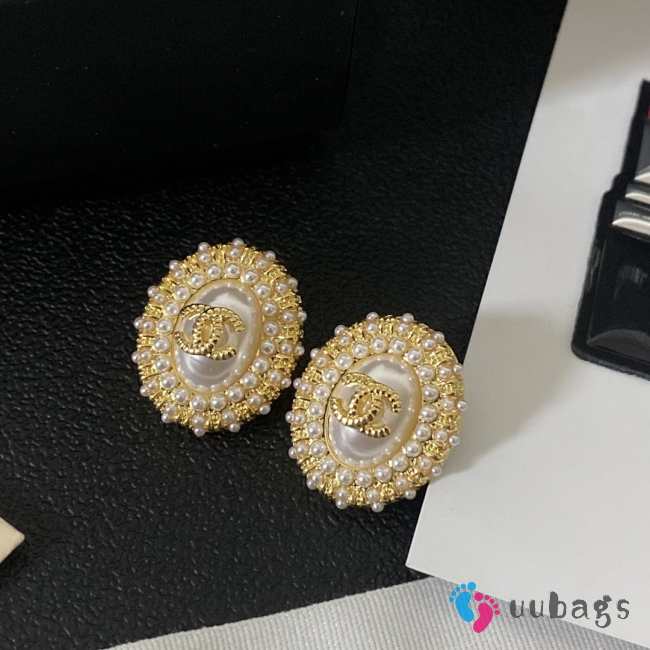 Uubags | Chanel earrings pearl - 1