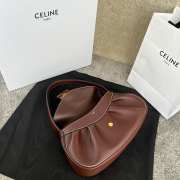 Uubags | Celine Medium Polly Bag In Supple Calfskin Brown 33x19x9cm - 4