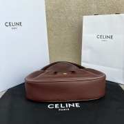 Uubags | Celine Medium Polly Bag In Supple Calfskin Brown 33x19x9cm - 3