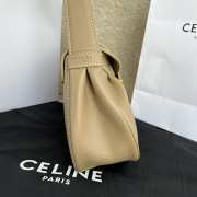 Uubags | Celine Medium Polly Bag In Supple Calfskin Brown Sepia 33x19x9cm - 6