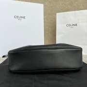 Uubags | Celine Medium Polly Bag In Supple Calfskin Black Sepia 33x19x9cm - 6