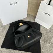 Uubags | Celine Medium Polly Bag In Supple Calfskin Black Sepia 33x19x9cm - 4