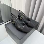 Uubags | Chanel Slingback Black Goatskin & Grosgrain 4.5cm - 1