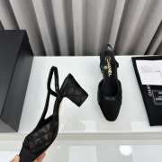 Uubags | Chanel Slingback Black Goatskin & Grosgrain 4.5cm - 6