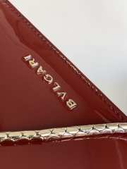 Uubags | Bvlgari Serpenti Forever bag in red with patent leather 25x17x8cm - 3