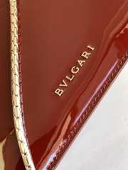 Uubags | Bvlgari Small Serpenti Forever bag in red with patent leather 18x15x9.5cm - 5