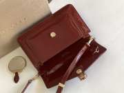 Uubags | Bvlgari Serpenti Forever bag in red with patent leather 22x15x4.5cm - 6