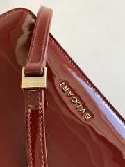 Uubags | Bvlgari Serpenti Forever bag in red with patent leather 22x15x4.5cm - 3