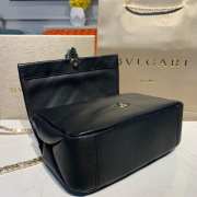  Uubags | Bvlgari Serpenti Cabochon Shoulder Bag In Black 22x15x10cm - 5