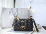 Uubags | Small Dior Jolie Top Handle Bag In Black 22x14x8cm  - 6