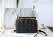 Uubags | Small Dior Jolie Top Handle Bag In Black 22x14x8cm  - 5