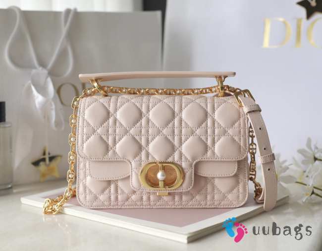 Uubags | Small Dior Jolie Top Handle Bag In Pink 22x14x8cm - 1