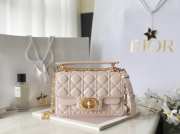 Uubags | Small Dior Jolie Top Handle Bag In Pink 22x14x8cm - 5