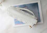 Uubags | Small Dior Jolie Top Handle Bag In White 22x14x8cm - 5