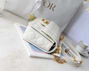 Uubags | Small Dior Jolie Top Handle Bag In White 22x14x8cm - 2