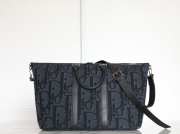 Uubags | Weekender 25 Black Maxi Dior Oblique Jacquard in black 40x33x22.5cm - 3